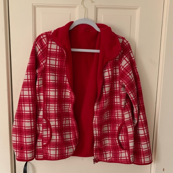 Red Reversible Fleece - Picture 2 of 2